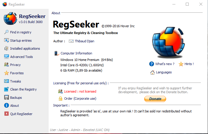 interface_regseeker